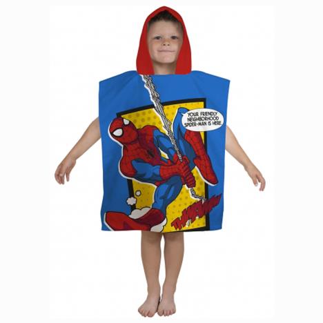 Marvel Spider-Man Webhead Hooded Towel Poncho £7.49